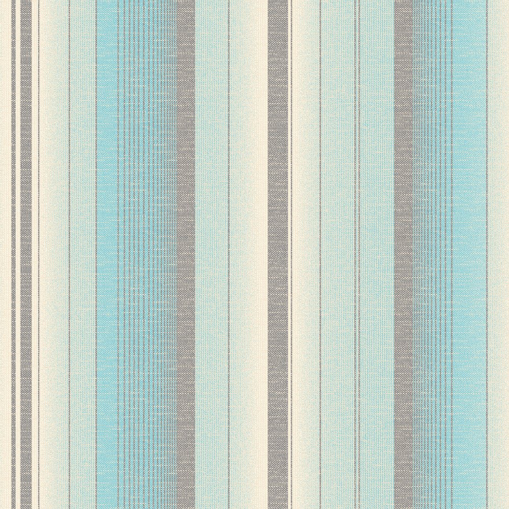 Striped Wallpaper Teal Cream Fine Decor From I Love Uk