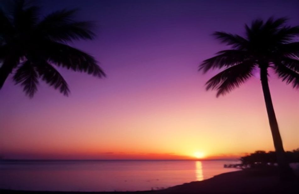 Palm Tree Sunset Wallpaper
