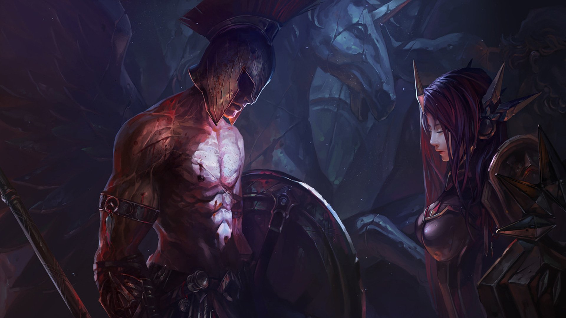 Pantheon League Of Legends HD Wallpaper Background Image