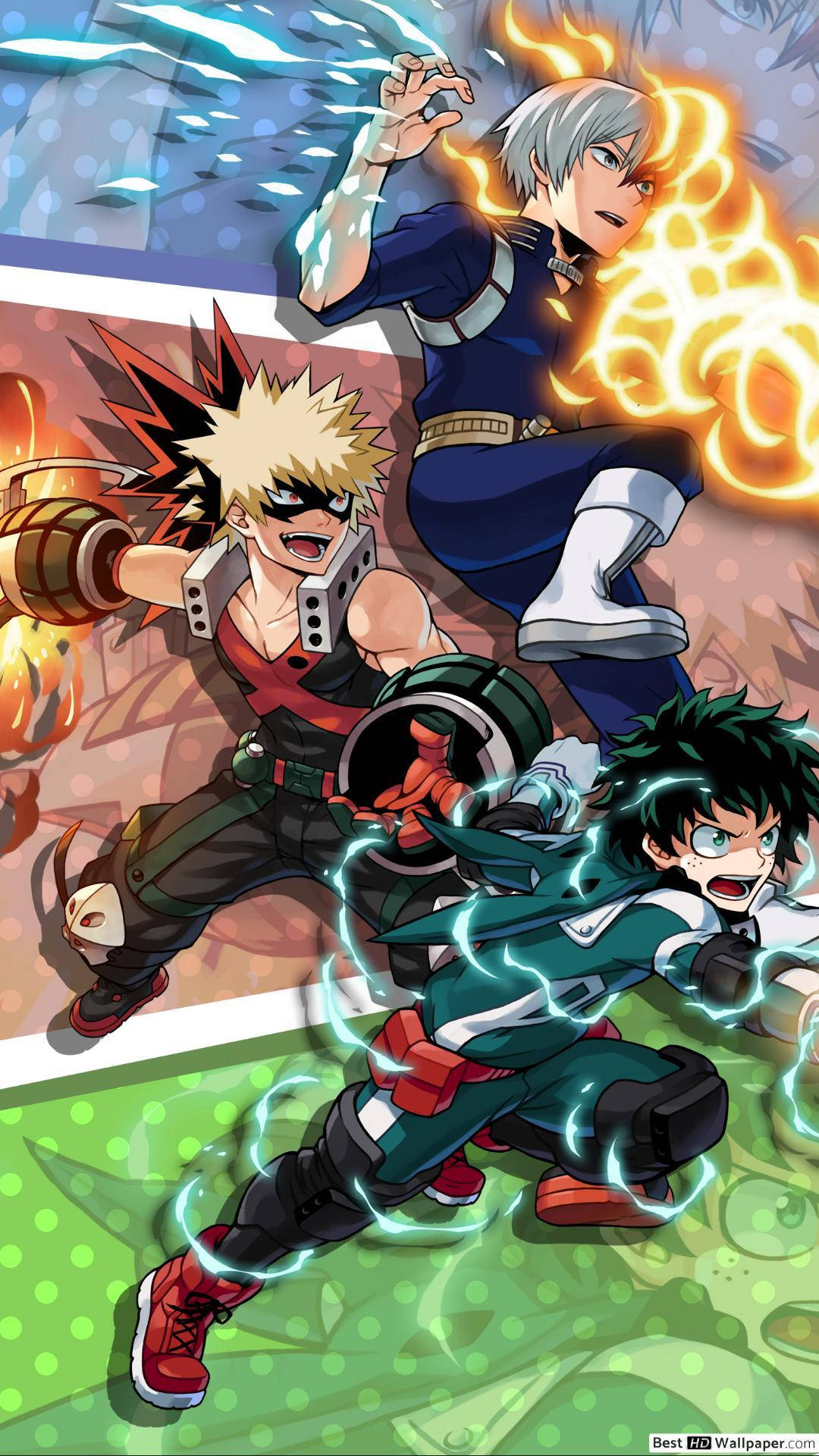 Deku X Todoroki Bakugou Wallpaper