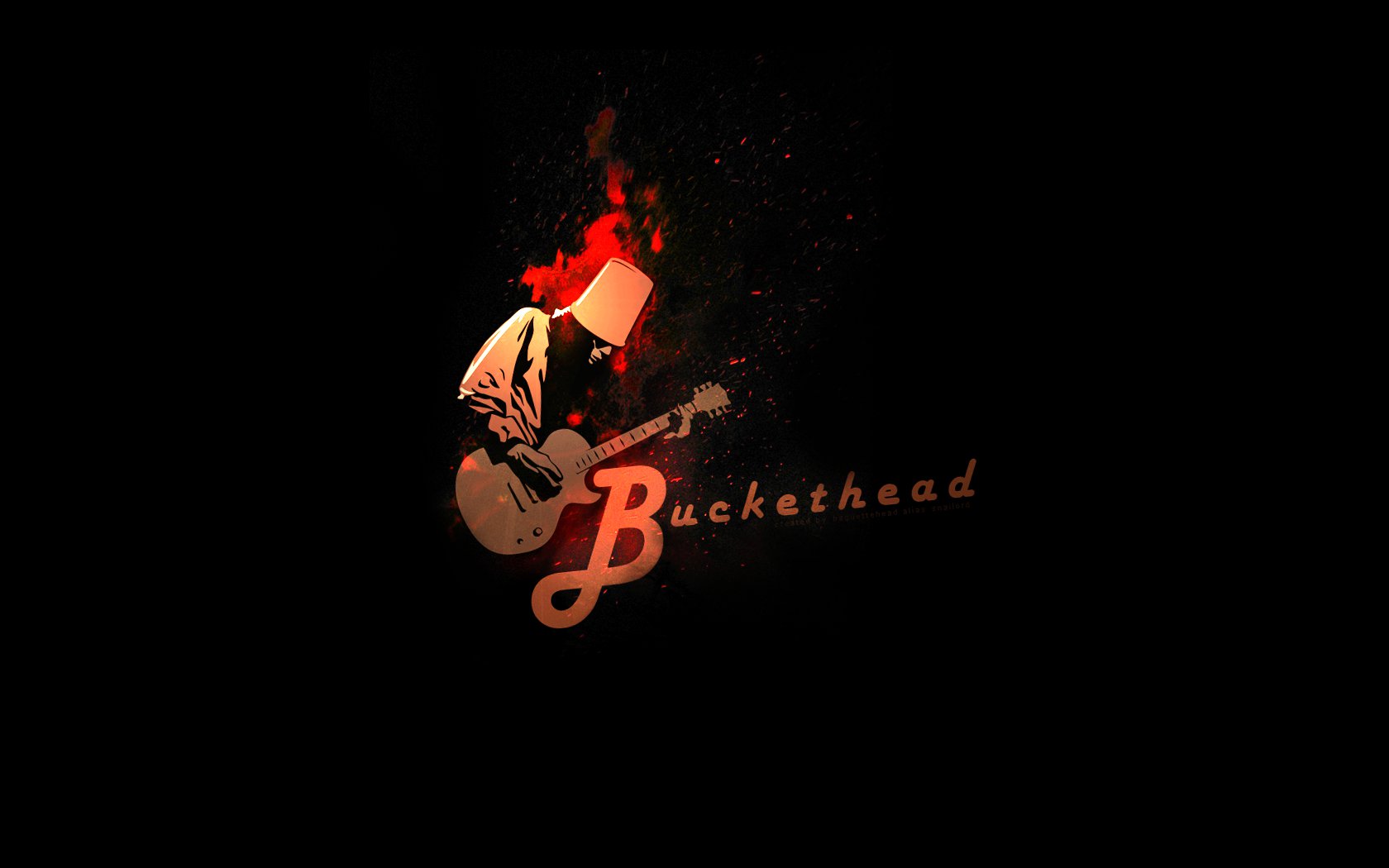 Buckethead On Fire By Snailord