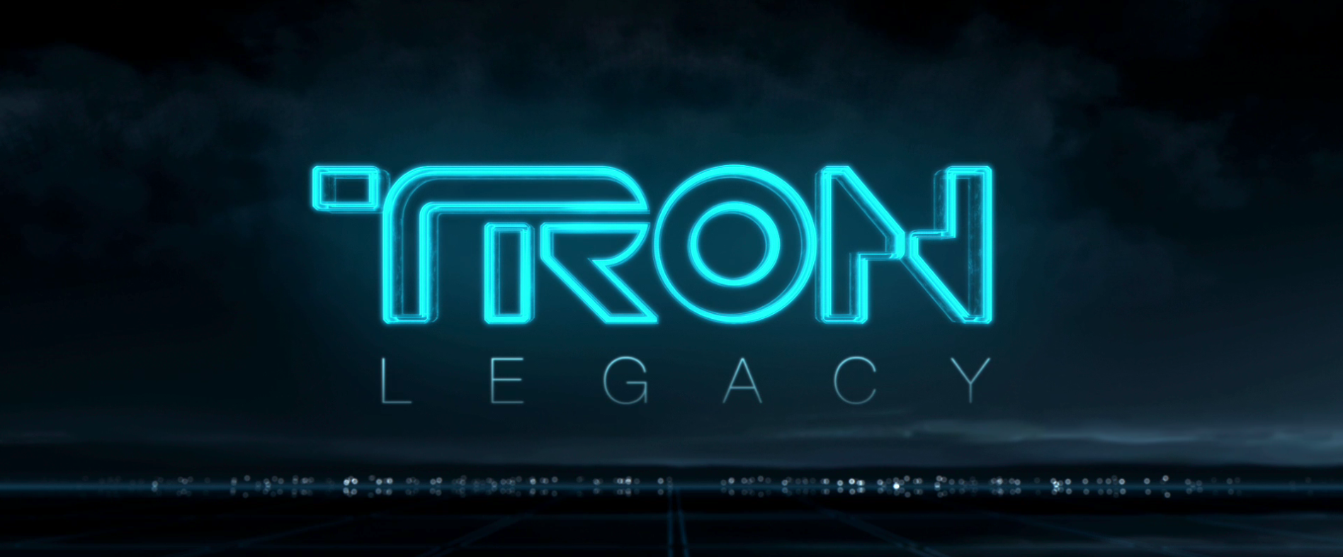 Tron Legacy Movie Logo Landscape Desktop Wallpaper