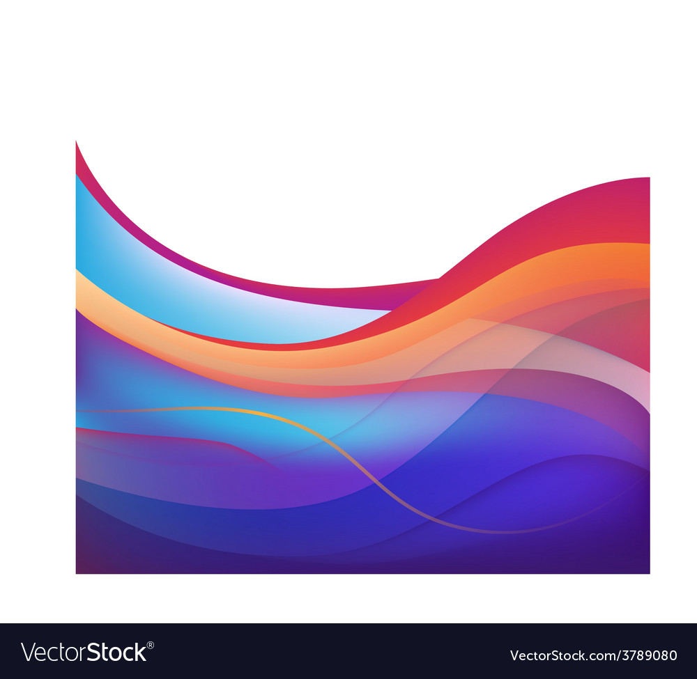 Abstract Colorful Wavy Background Royalty Vector Image
