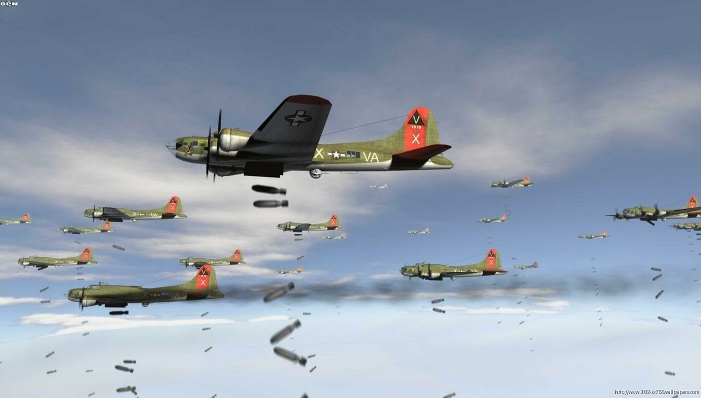 B17 Bombs Away Transport Wallpaper Image Featuring Aircraft