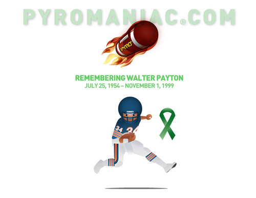 Pyromaniac Walter Payton Organ Donor Desktop Wallpaper Thumb