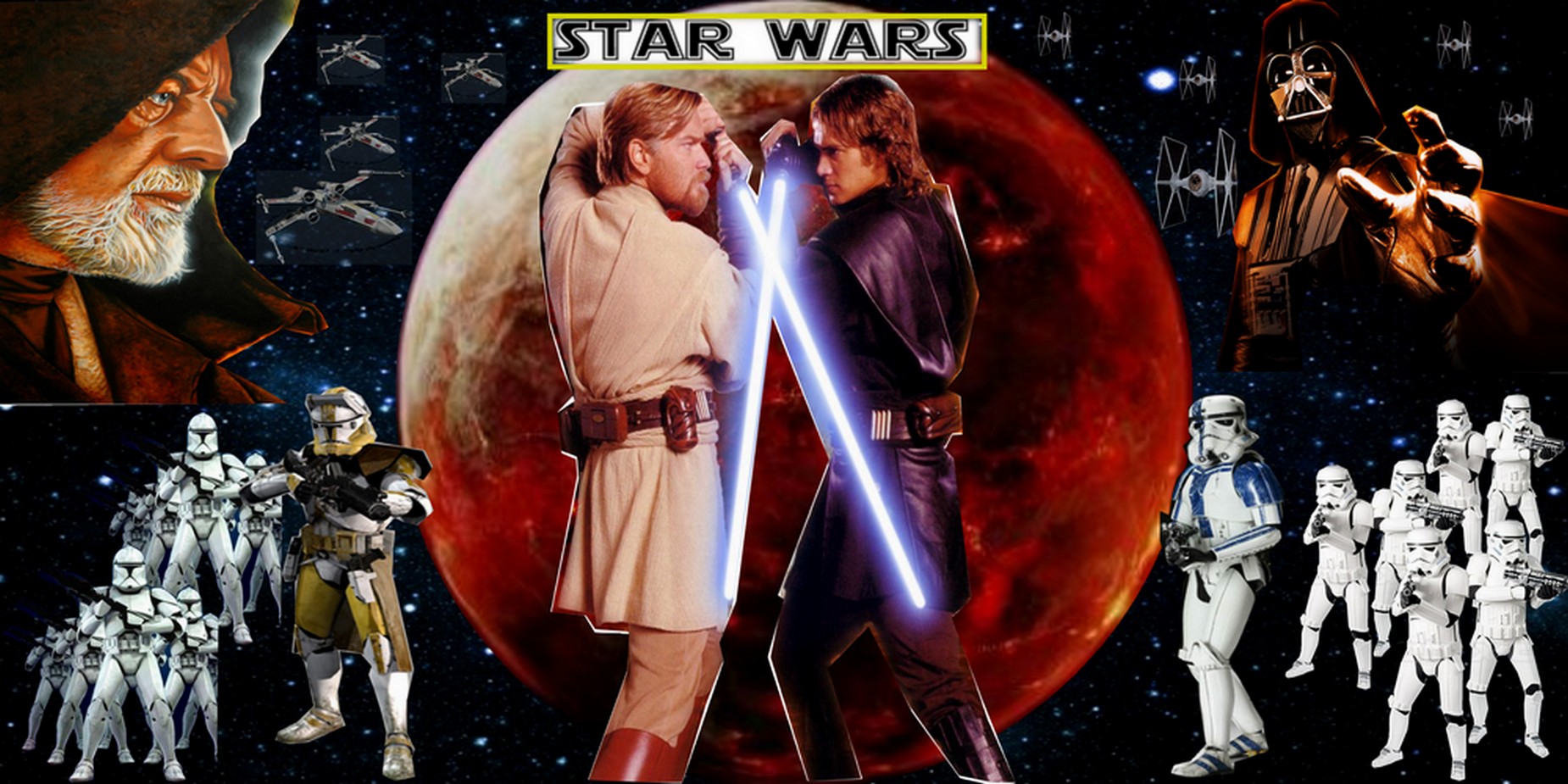 Star Wars Anakin Vs Obi Wan Anakin vs obi wan by darth 1850x925