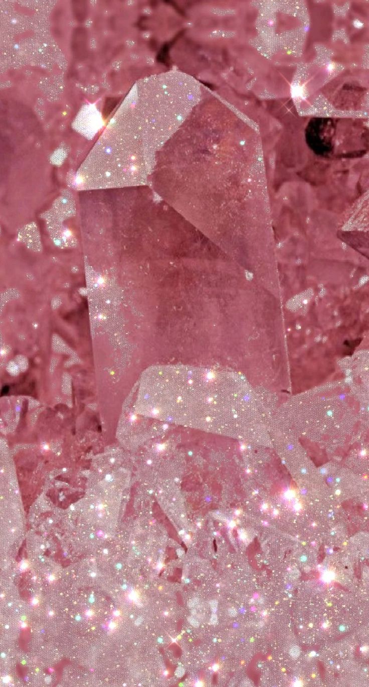 Glitter Minerals Pink Wallpaper iPhone