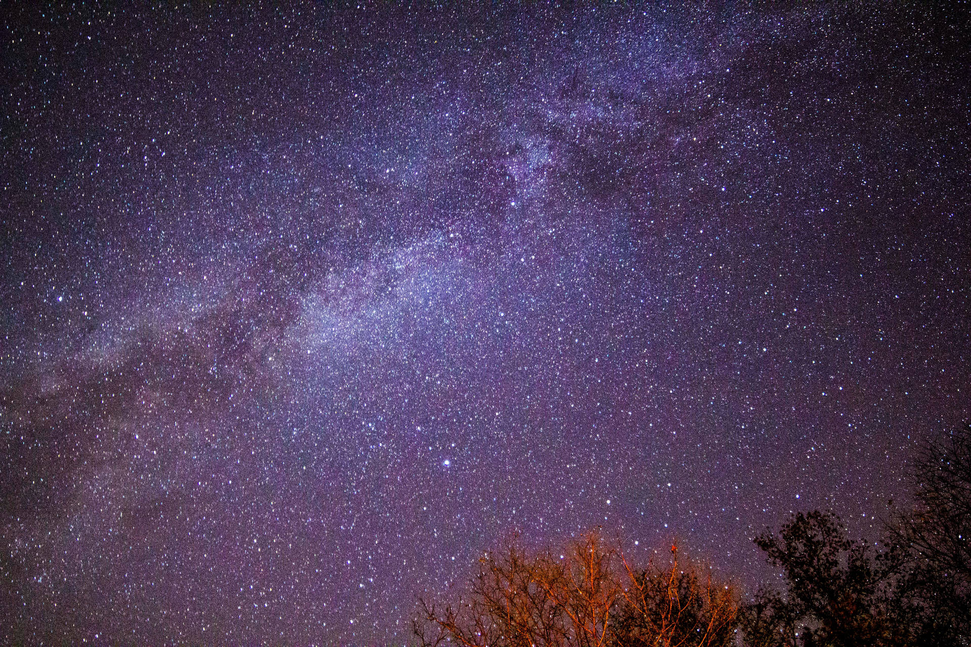Purple Night Sky Wallpaper