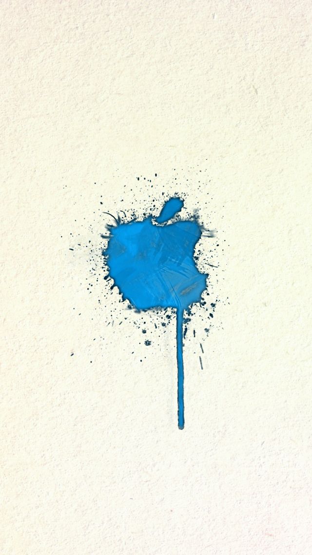 Spraying Apple Logo Splash In Wallpaper