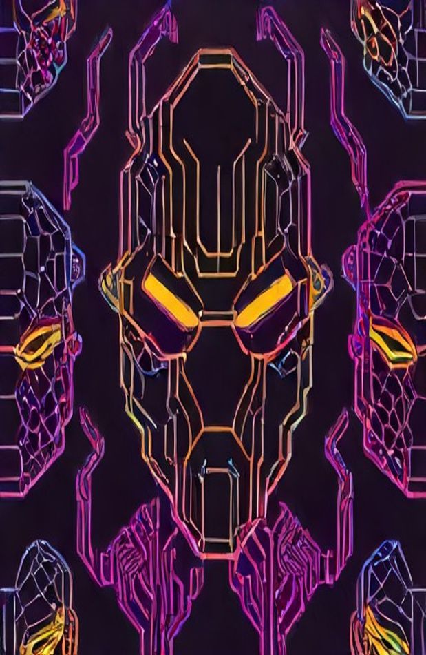 Neon Mask Wallpaper