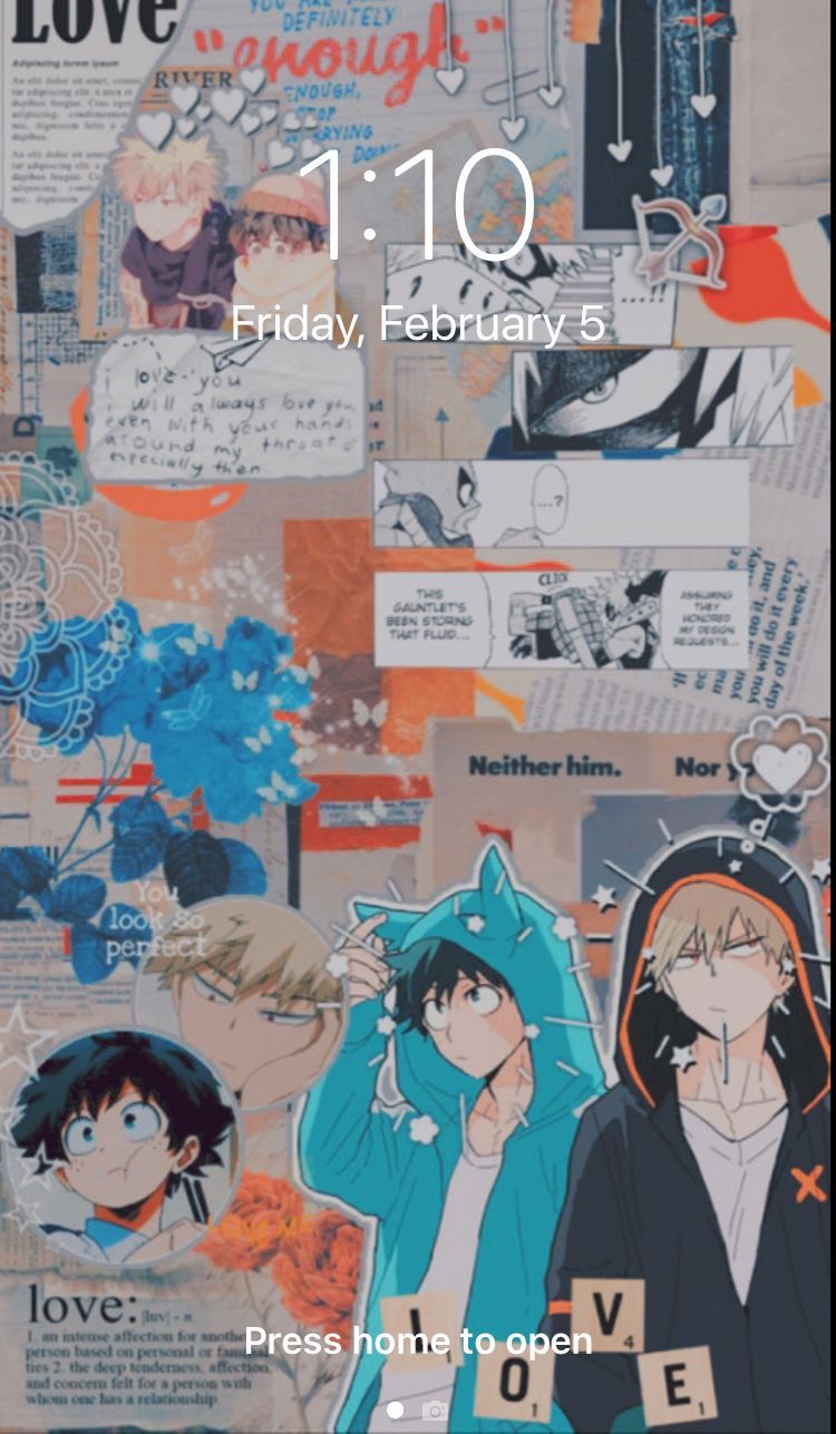 My American Boyfriend Bakudeku Anime Wallpaper Phone