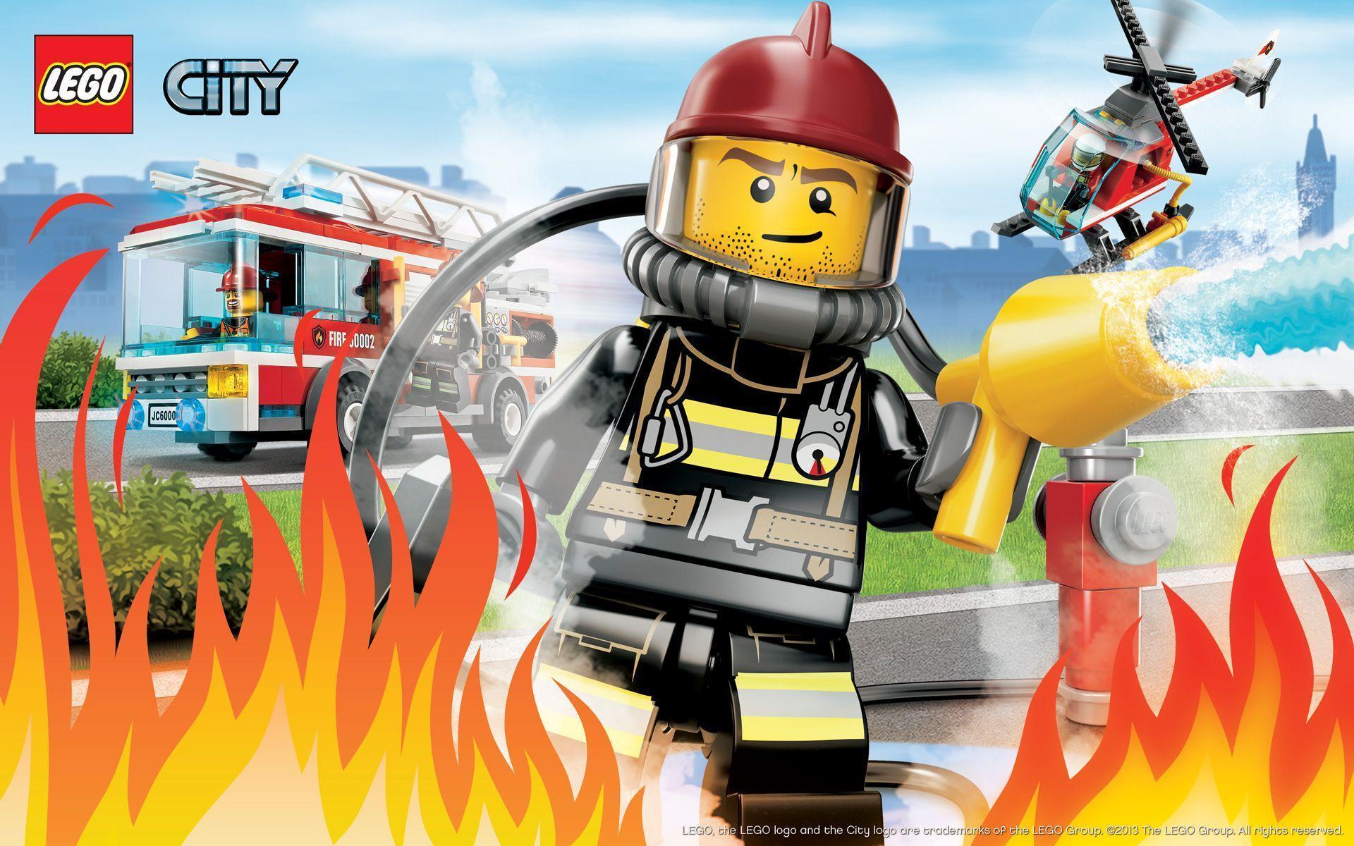 Lego City Fire Wallpaper On