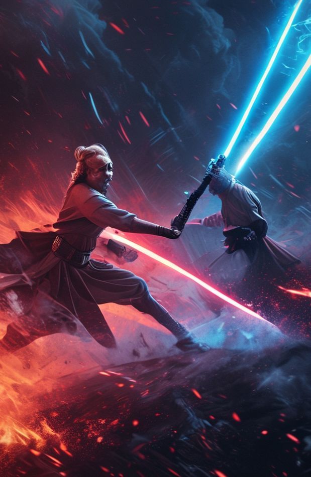 Anakin Vs Obi Wan Wallpaper