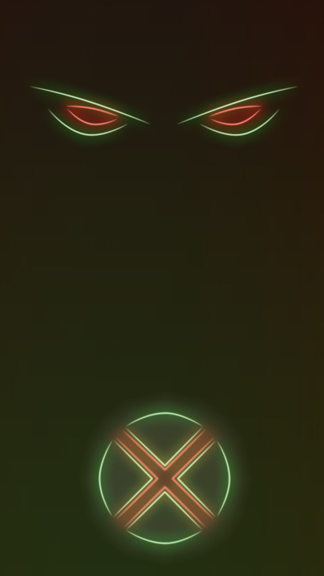 Neon Light Superhero Martian Manhunter X Wallpaper