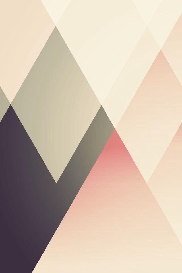 Neutral Color Diamond Blocks Pattern Wallpaper Abstract iPhone