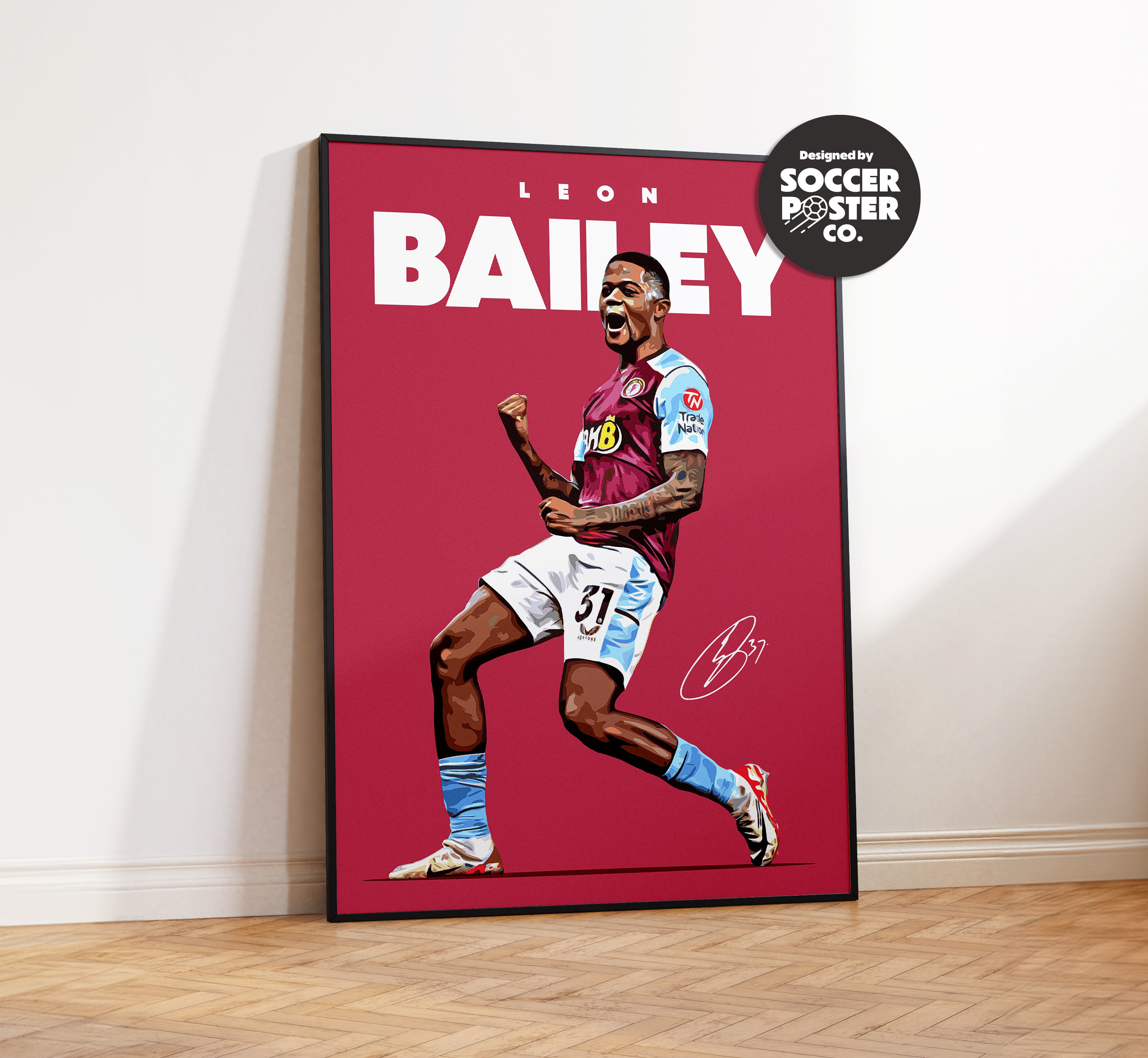 Leon Bailey 4k Poster Soccerposterco Wallpaper