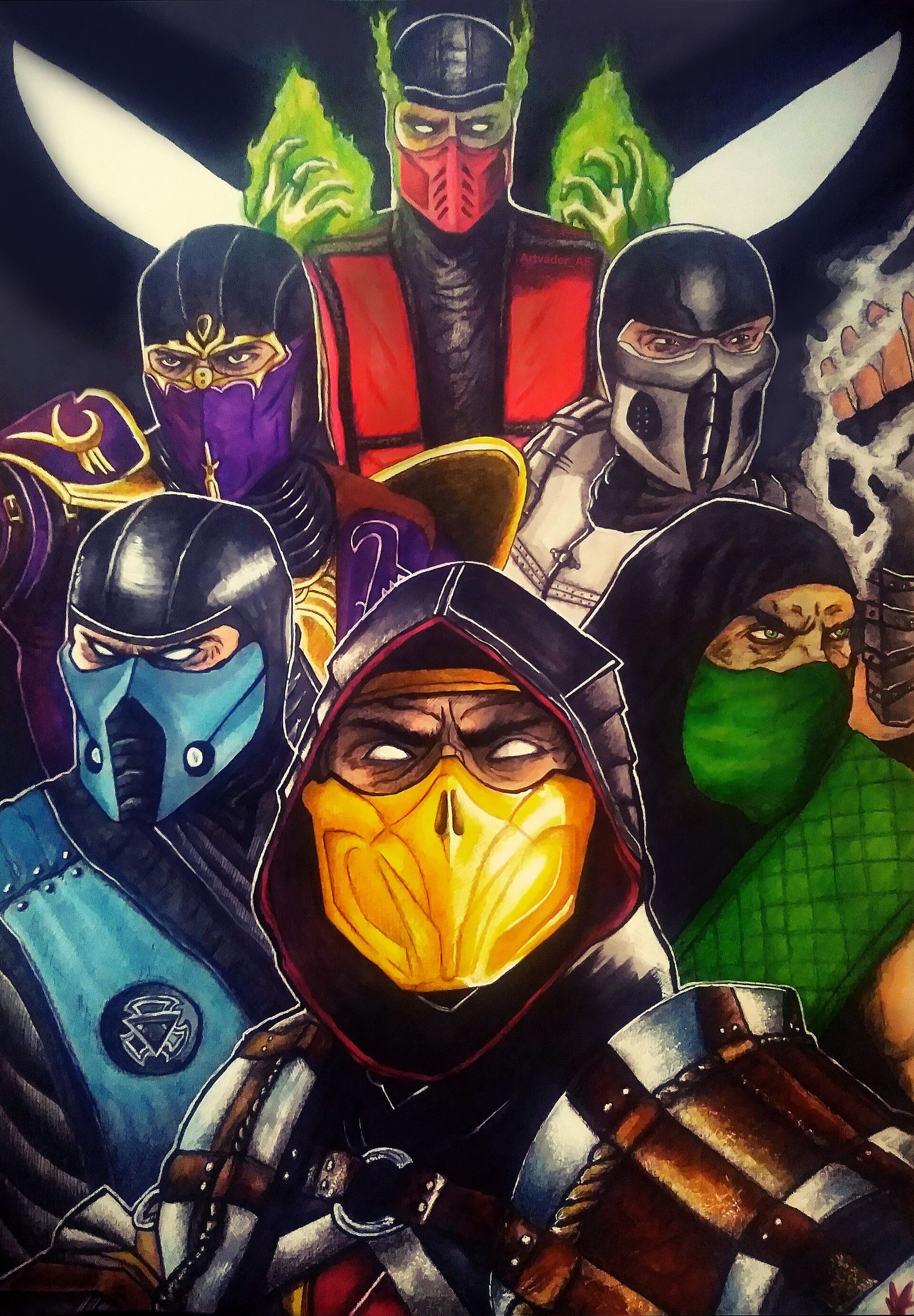 Mortal Kombat Ninjas In Art