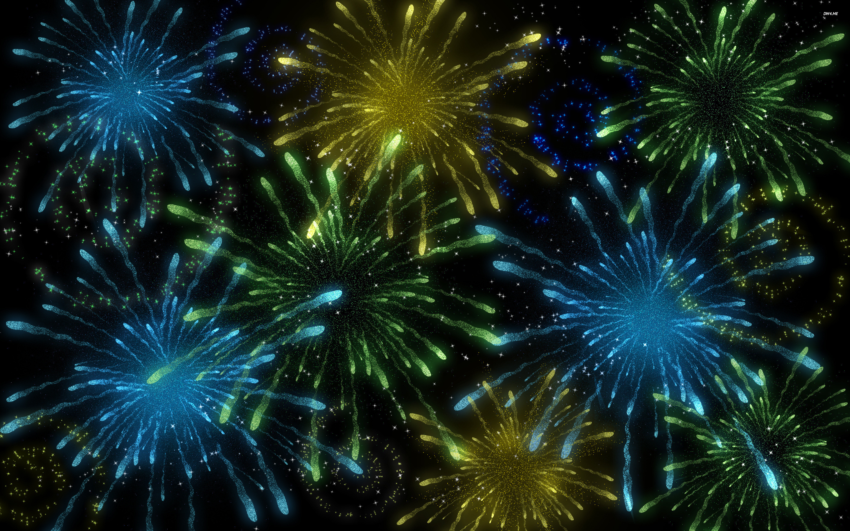 Fireworks Wallpaper Digital Art