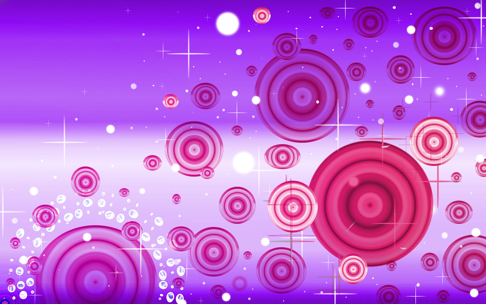 Sookie Pink Purple Ripple Wall by sookiesooker