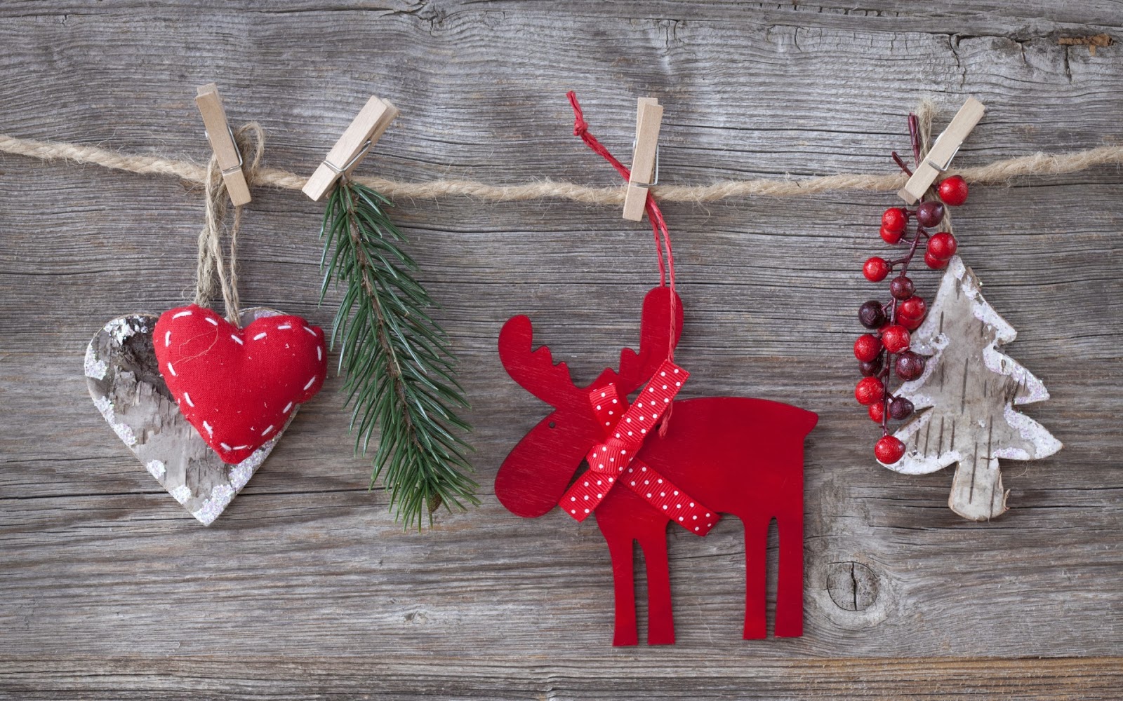 Mystery Wallpaper Wooden Christmas Deer And Red Stars