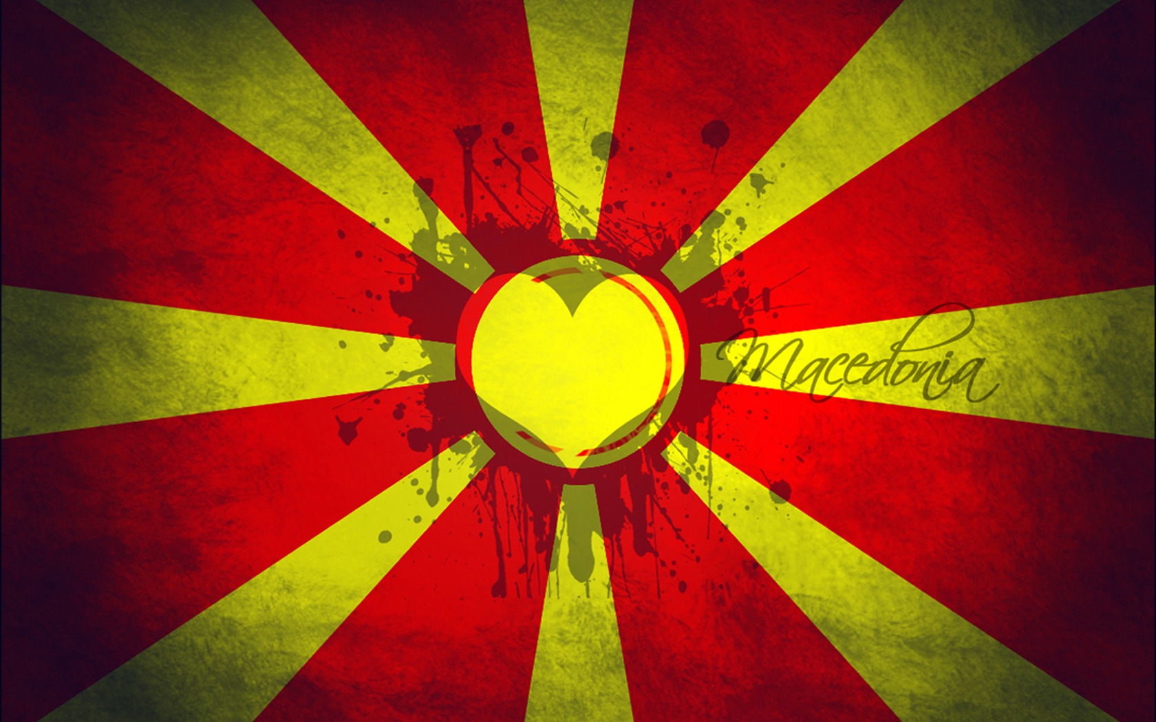 Macedonian Love Flag Wallpaper Macedonia World In Jpg