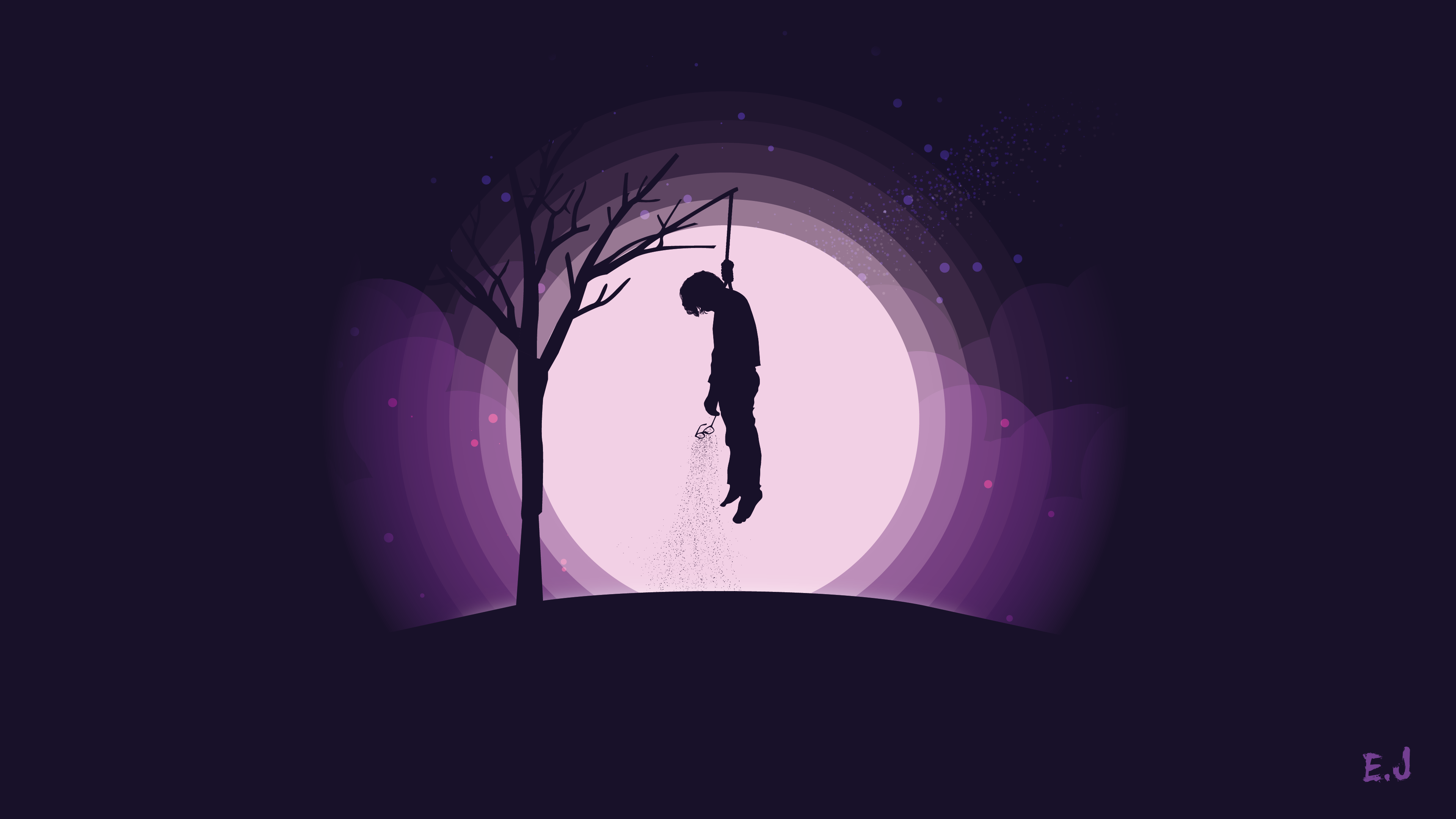 Hanging Around A Illustrator Flat Art Wallpaper Adobeillustrator