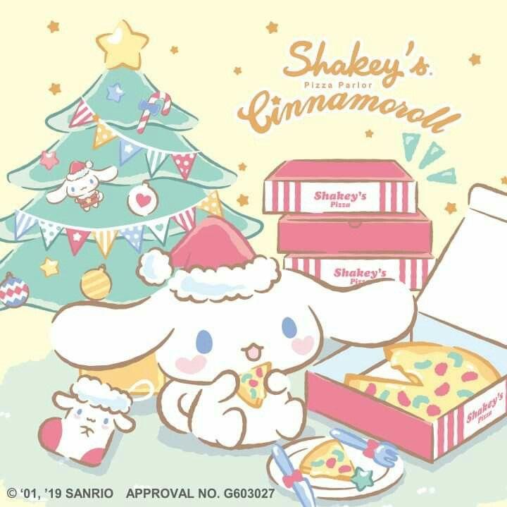 Que Que L on Christmas is coming to town Hello kitty