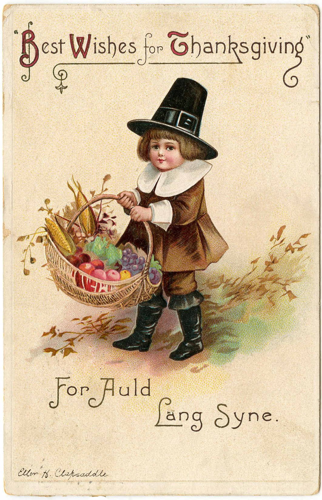 Pilgrim Children Image Thanksgiving The Graphics Fairy