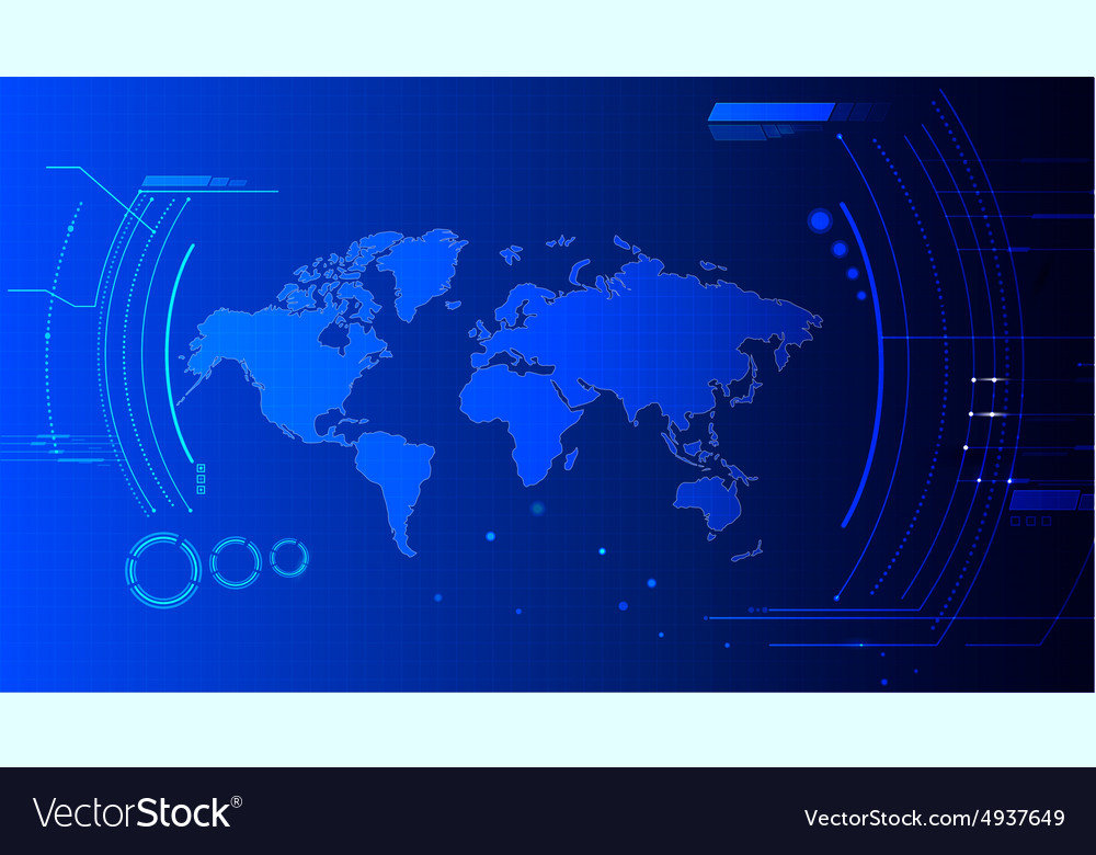 Technology Abstract Background Dash Board Panel Vector Image