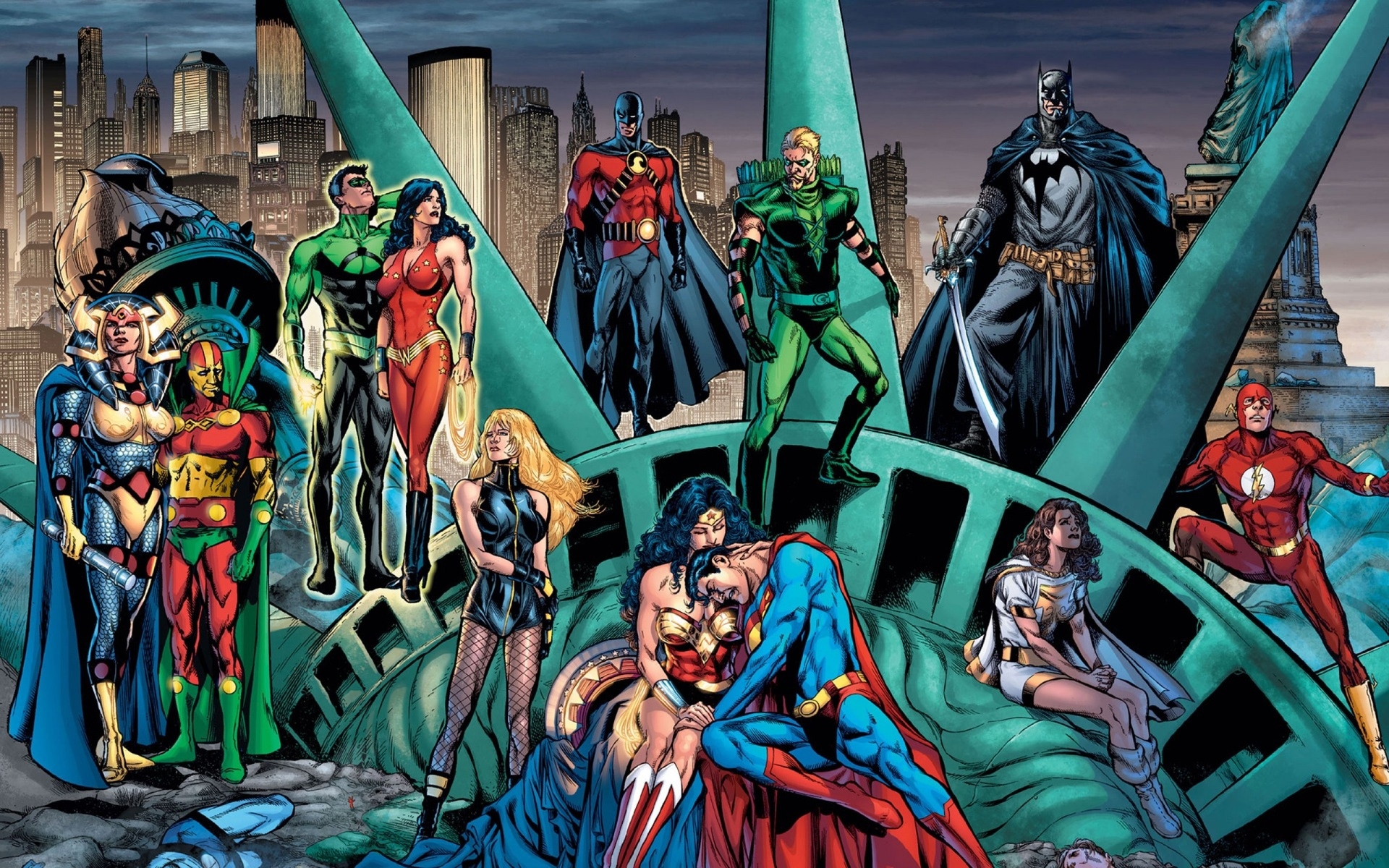 Superman Wallpaper Batman Flash Wonder Woman Green Lantern HD