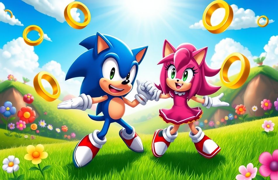 Sonic And Amy Wallpaper