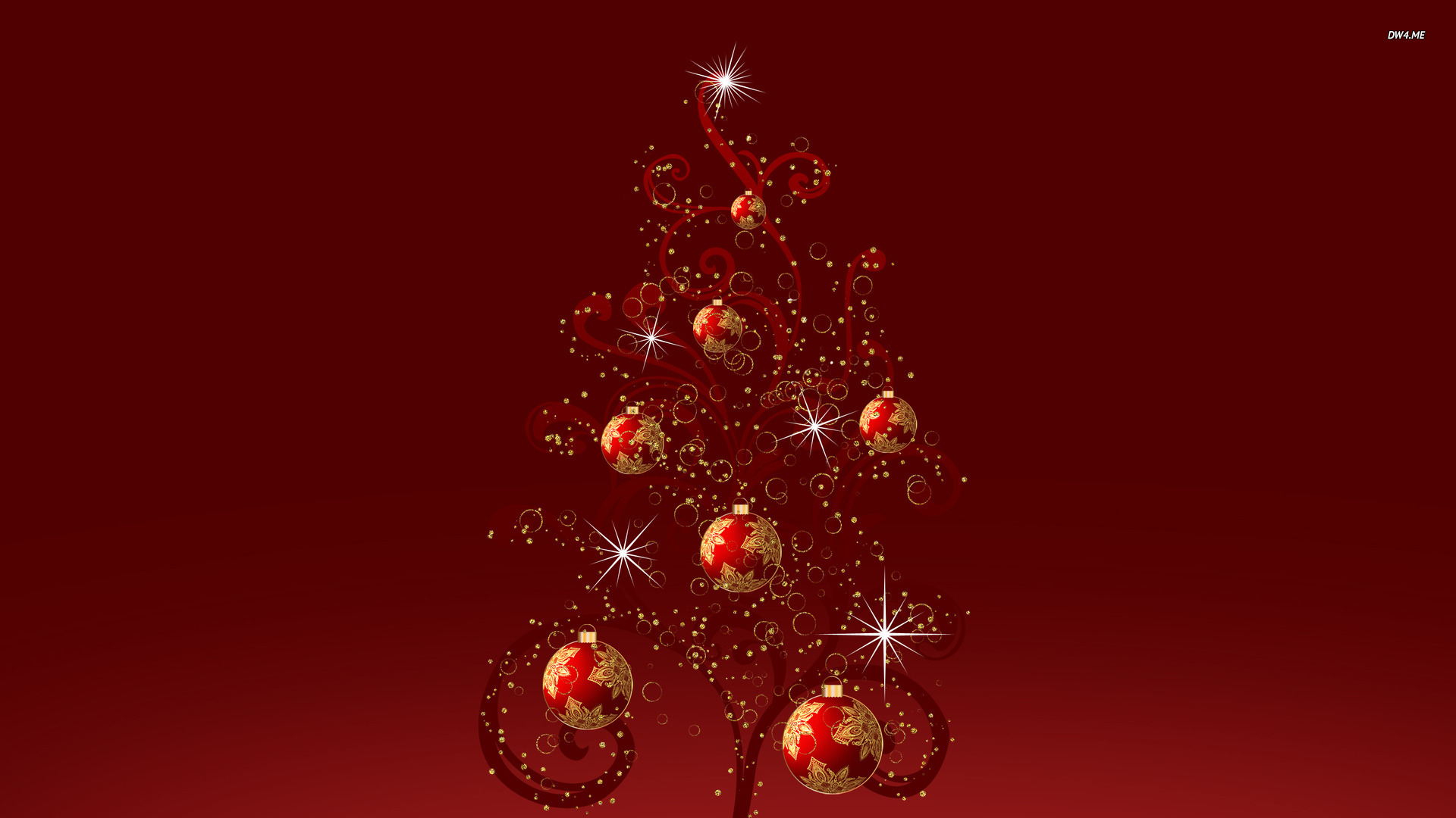 Sparkling Christmas Tree Wallpaper Holiday