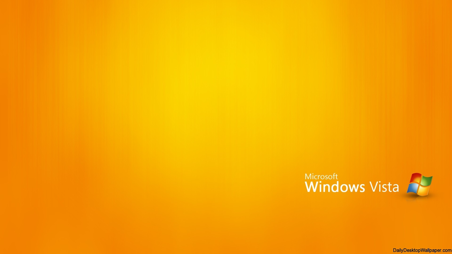 Orange Windows Vista Wallpaper HD
