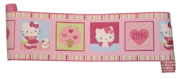 Originals Hello Kitty Puppy wallpaper Border For Kids RealcoHomes