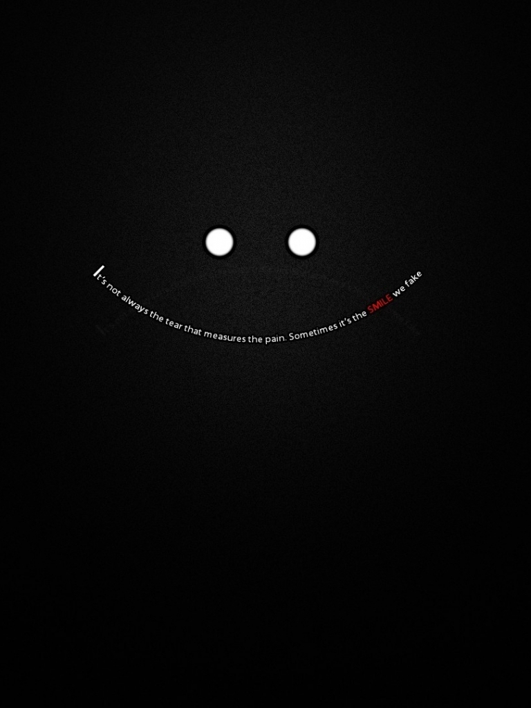 The Smile We Fake Wallpaper Typography