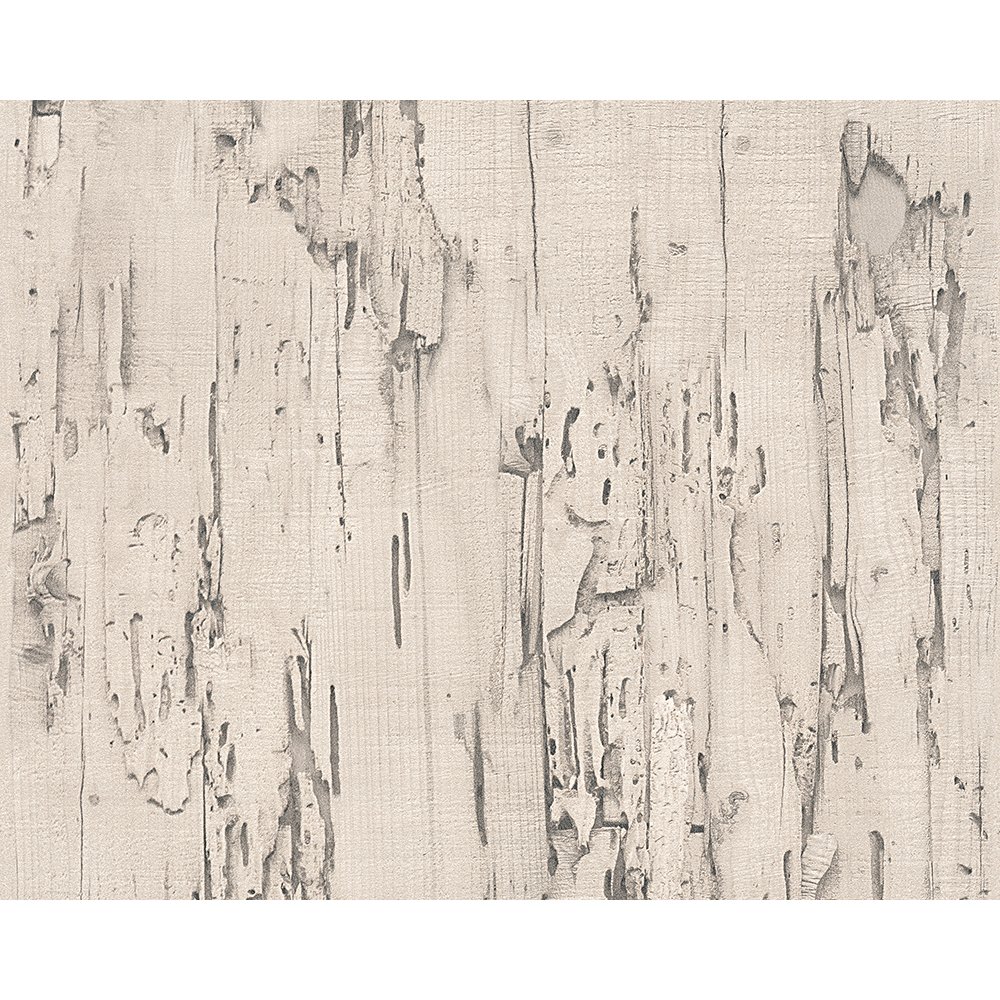 Distressed Beech Wood Bark Faux Effect Embossed Wallpaper
