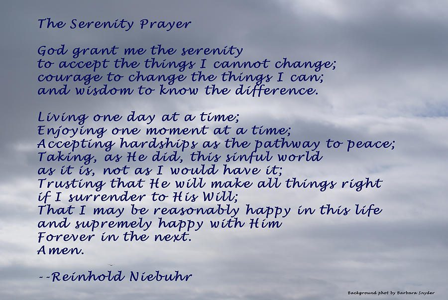 Full Serenity Prayer Wallpaper WallpaperSafari