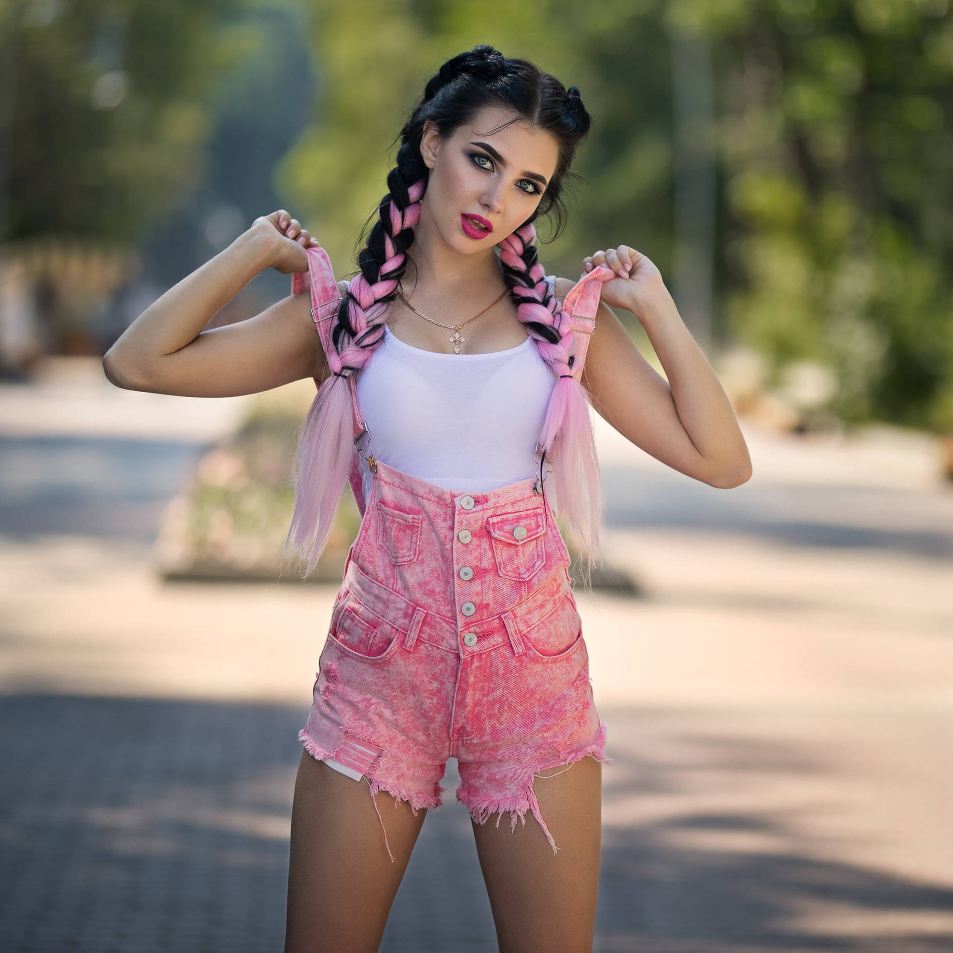 Pink Braids Wtn43o36u82unwgg Wallpaper