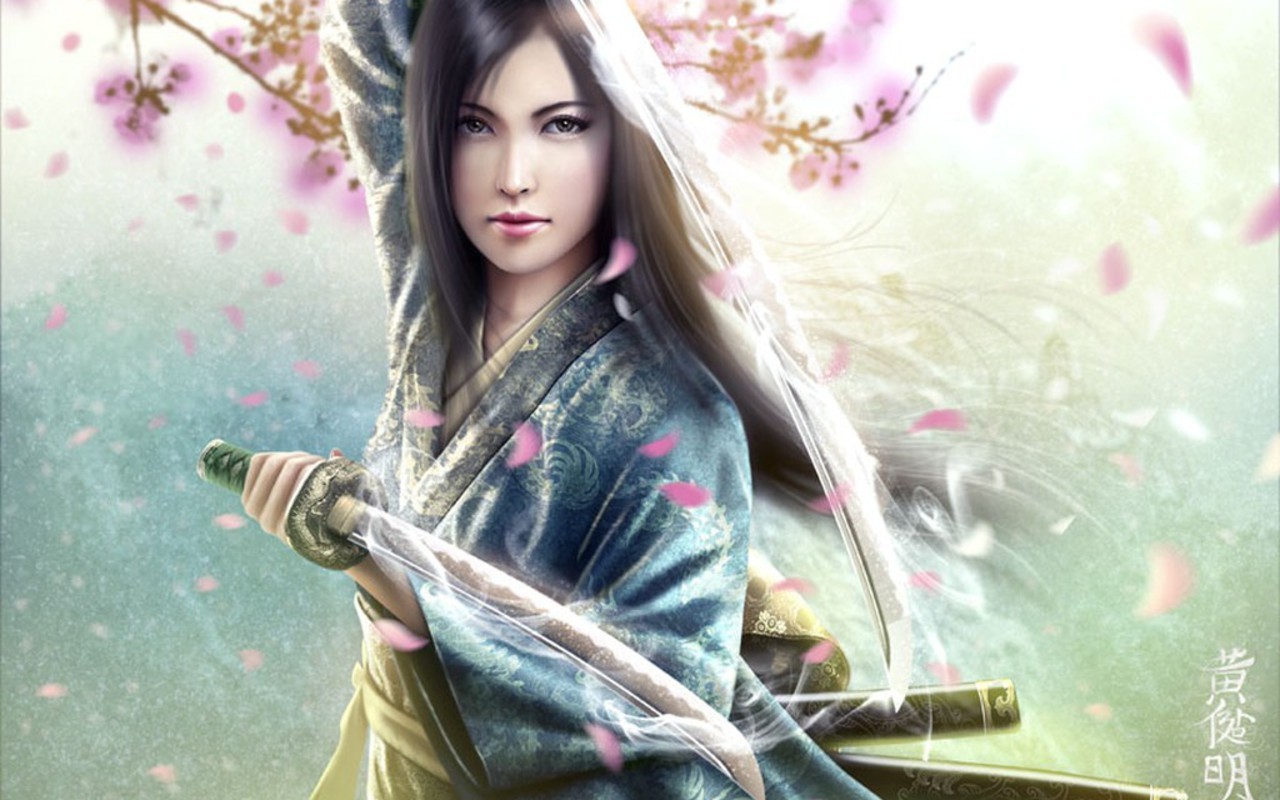 46+ Anime Girl Warrior Wallpaper on WallpaperSafari