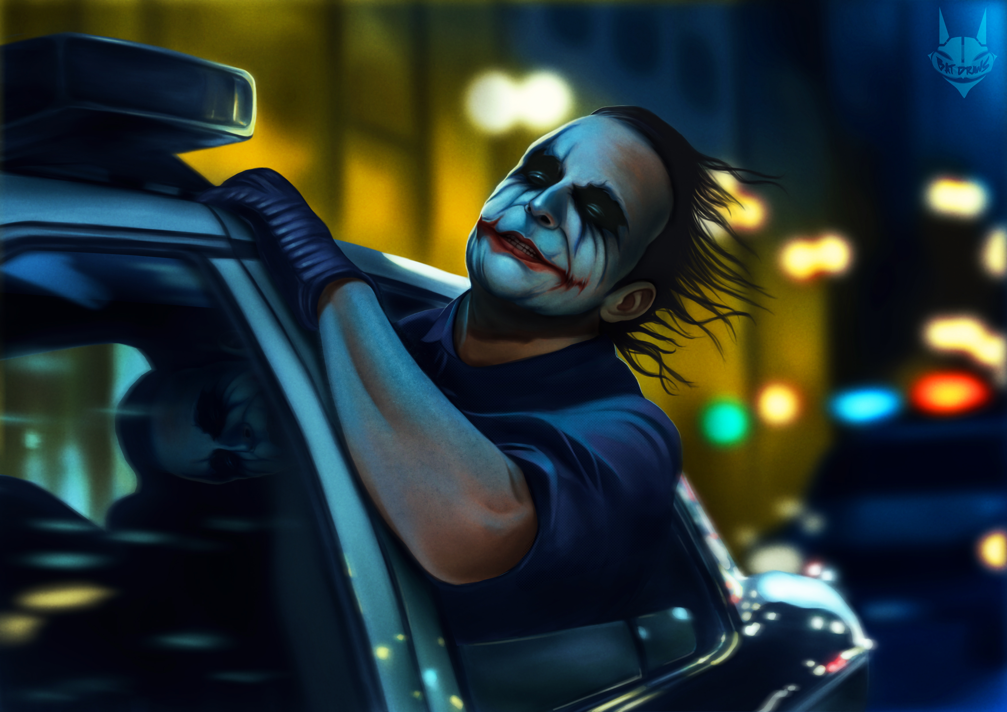 Joker The Dark Knight 4k Wallpaper HD Superheroes