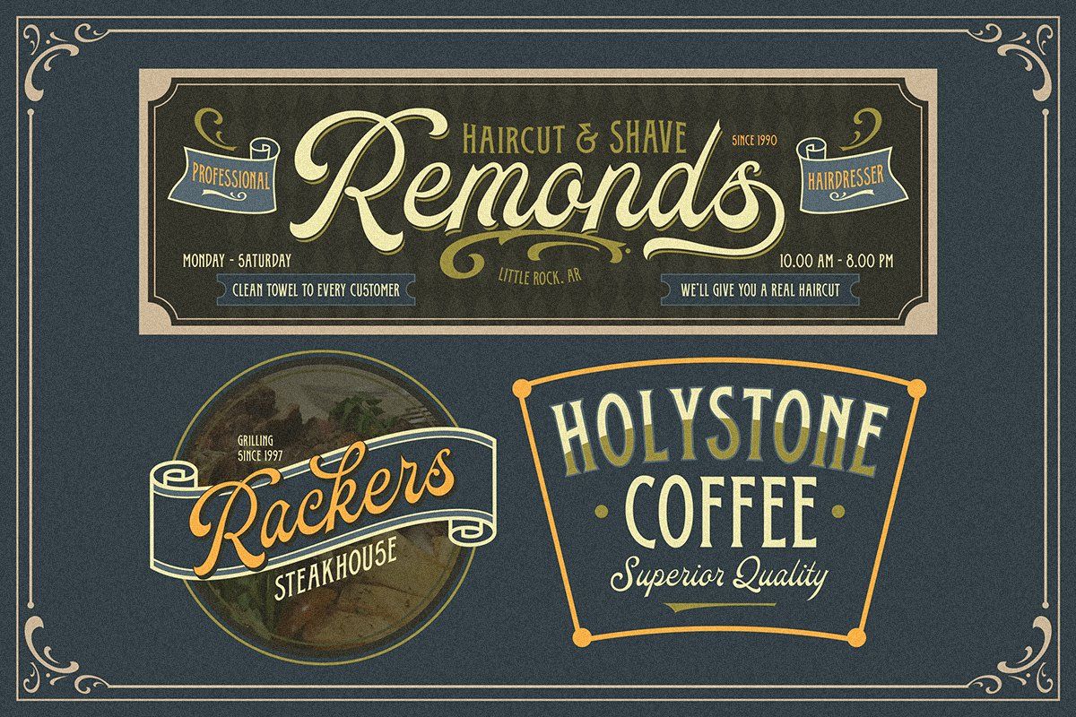 Oldy Beany Font Duo Extras Material Design Background Fonts