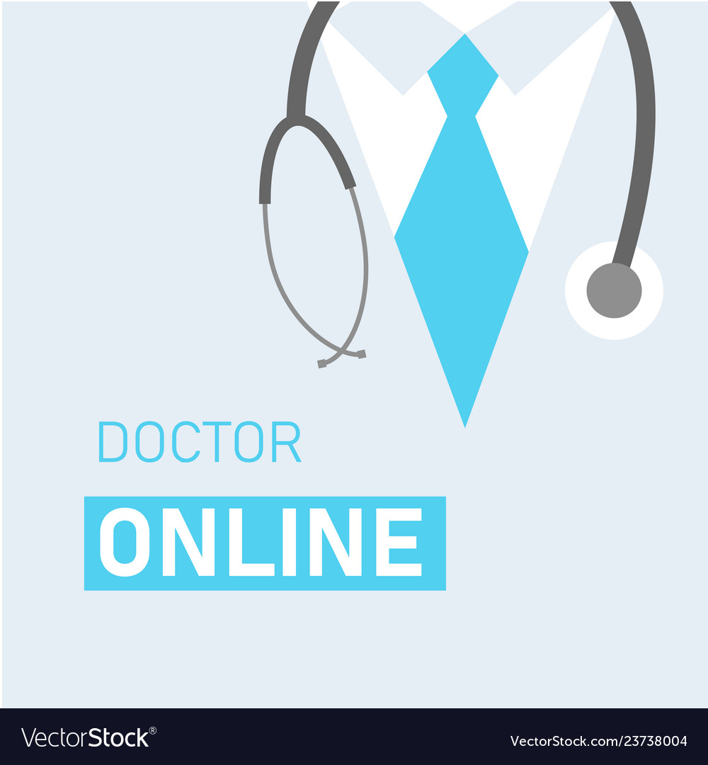 Medical Background With Doctor Close Up Royalty Vector