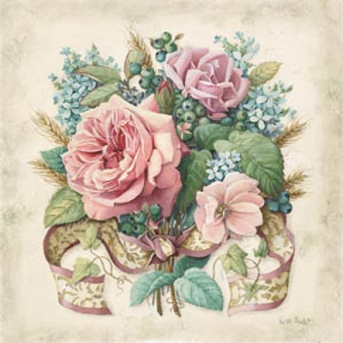 Victorian Rose Wallpaper Border Crosses Roses