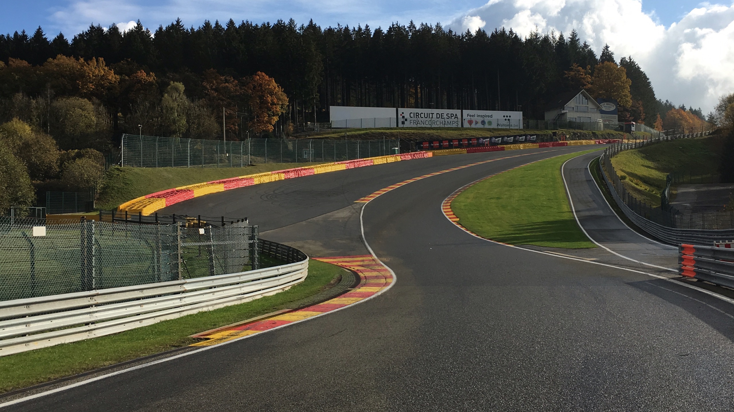 The Circuit Is On Starting Grid Of Spa Francorchamps