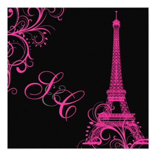 Pixdezines Neon Pink Paris Swirls Diy Background Personalized