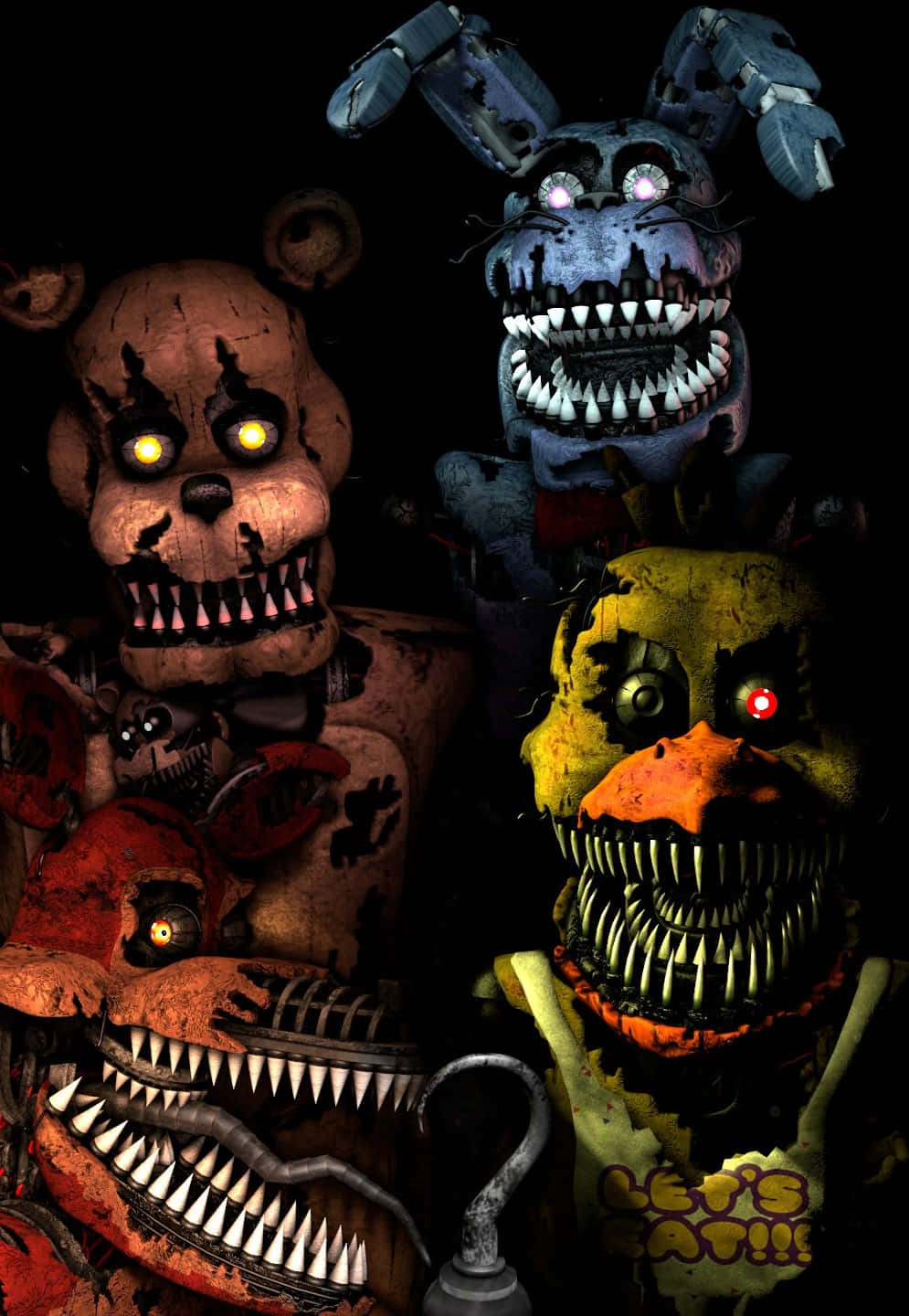 Five Nights At Freddys Monster iPhone Wallpaper