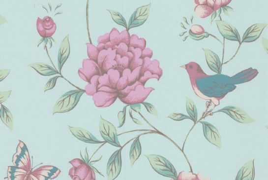 Gracie wallpaper knock off Beautiful birds and blooms on a budget