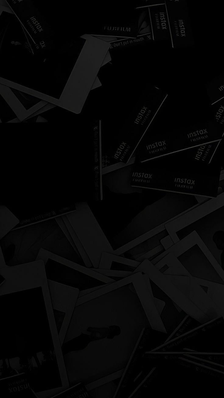 Hf On My Saves In Dark Black Wallpaper Grey