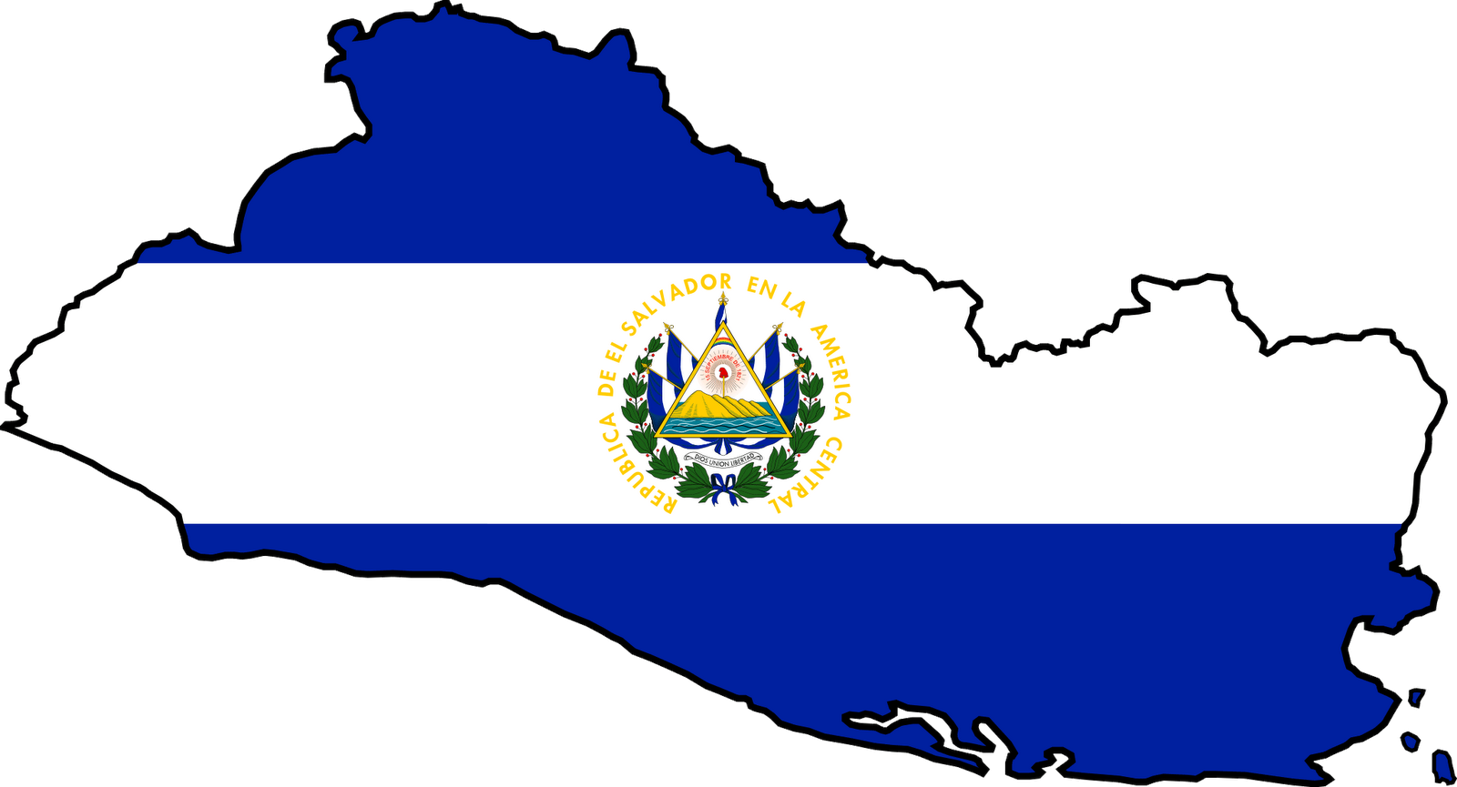 El Salvador Flag Map Icon