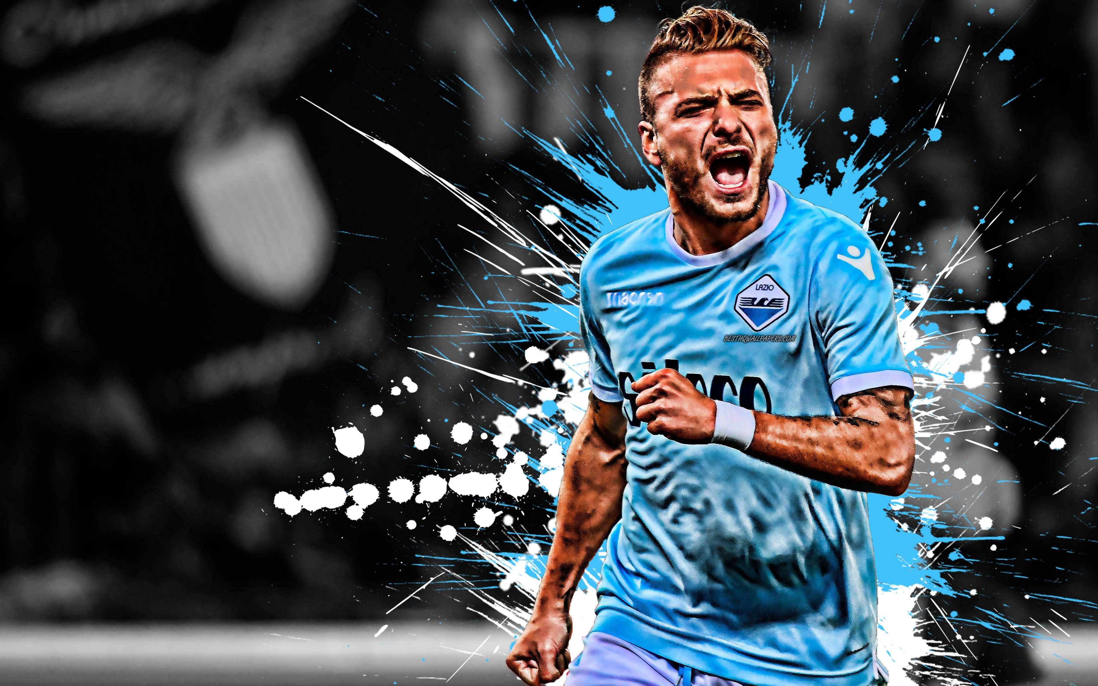 Italian Striker Ciro Immobile In Action Wallpaper